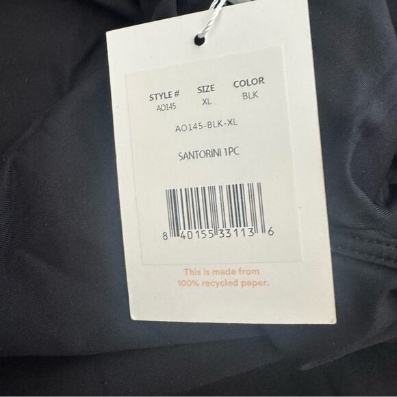 NWT Andie Swim The Santorini one piece swimsuit in black Size XL - Picture 13 of 13
